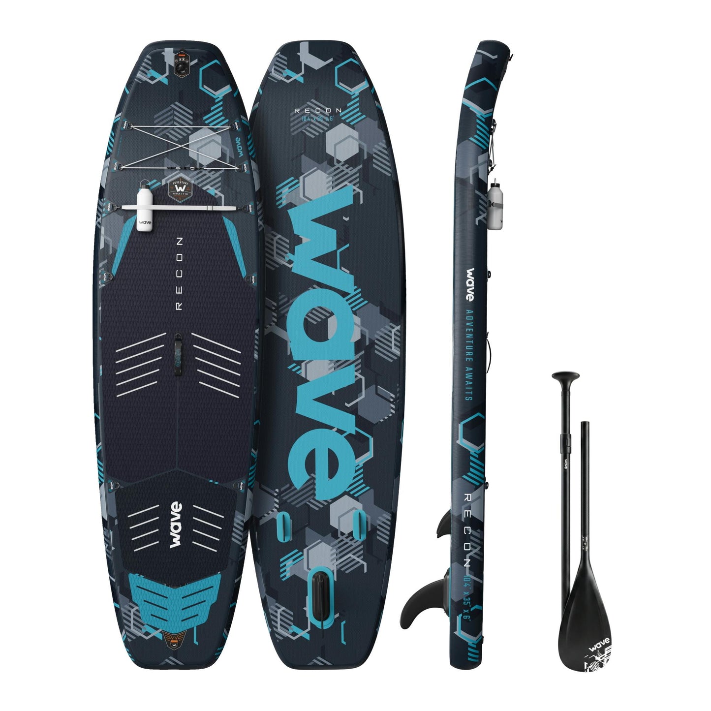 Wave Surf 3.0 8'6" Inflatable Paddle Board – Navy