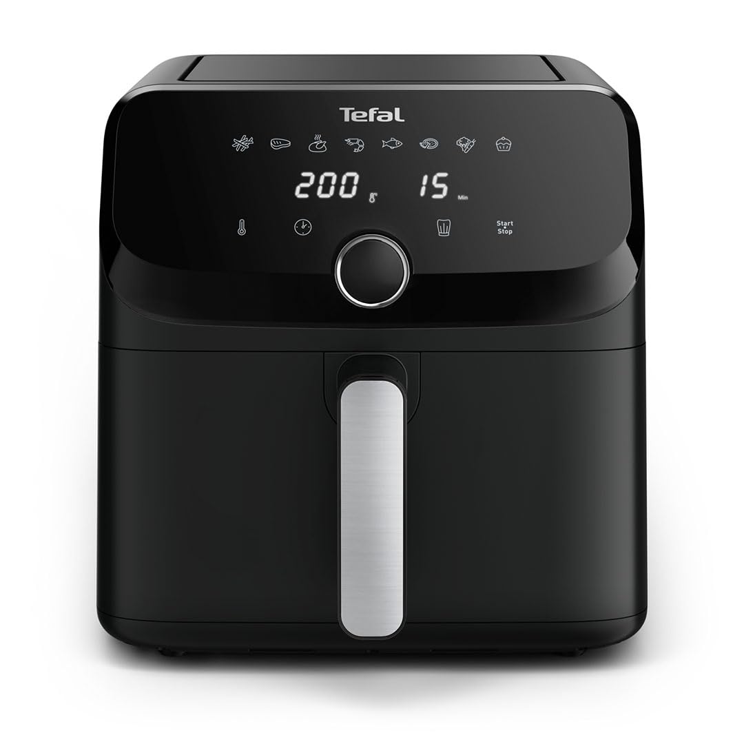 Tefal Easy Fry Mega Air Fryer, 7.5L Capacity (Serves Up to 8), 8 Preset Cooking Programs