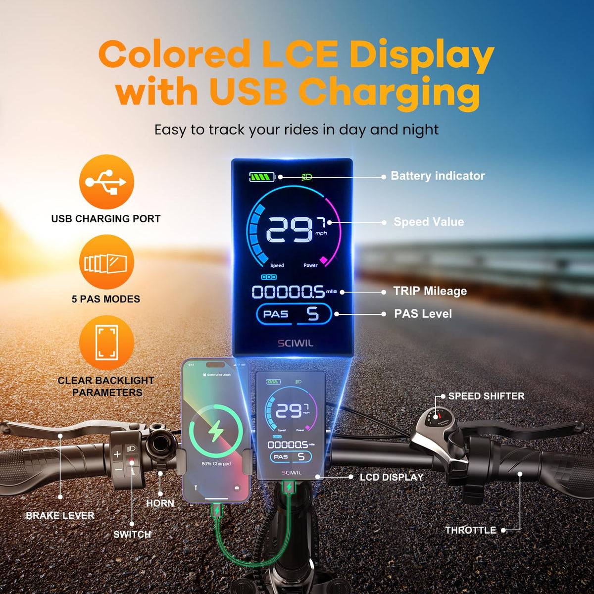 Folding Electric Bike for Adults with 1000W Peak Motor, 48V 20AH Battery up to 80 Miles, 20" Fat Tire All Terrain Ebike