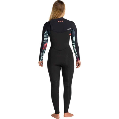 C-Skins NuWave Solace 4/3mm Womens GBS Chest Zip Raven Black