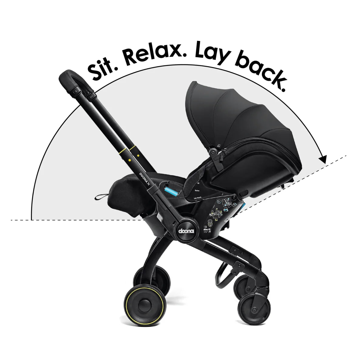 Doona X Infant Car Seat & Stroller – Nitro Black