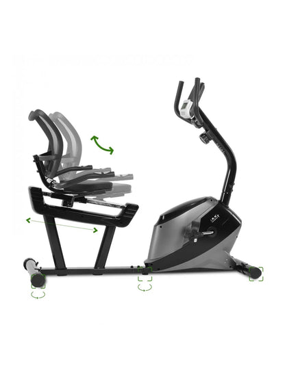 Recumbent Magnetic Exercise Bike with 8 Resistance Levels