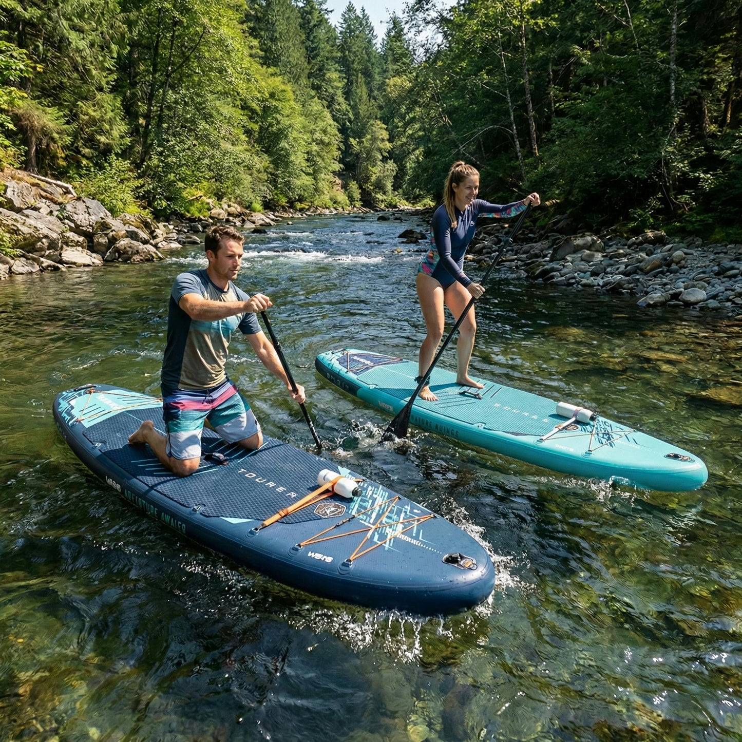 Wave Surf 3.0 8'6" Inflatable Paddle Board – Navy