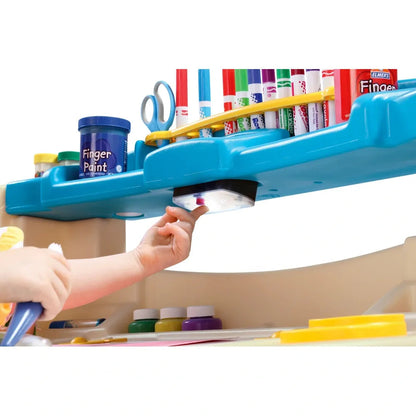 Step2 Art Activity Desk Deluxe – Kids Art Table with Easel & Storage
