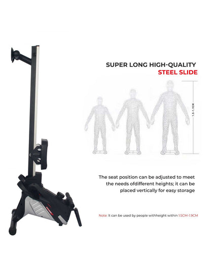 Magnetic Rowing Machine with Vertical Storage
