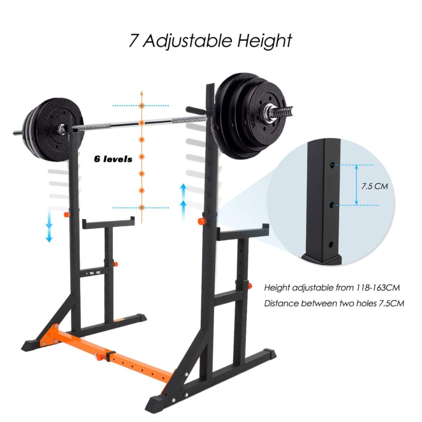 Heavy Duty Power Rack with Parallel Squat Bars
